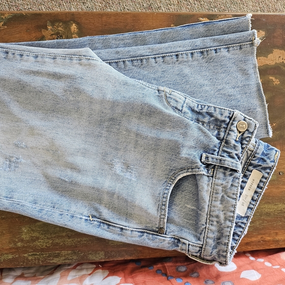 Plicro & The Letterpress Hyphen Distressed Straight Leg Women's Size 28 Jeans - Picture 5 of 5